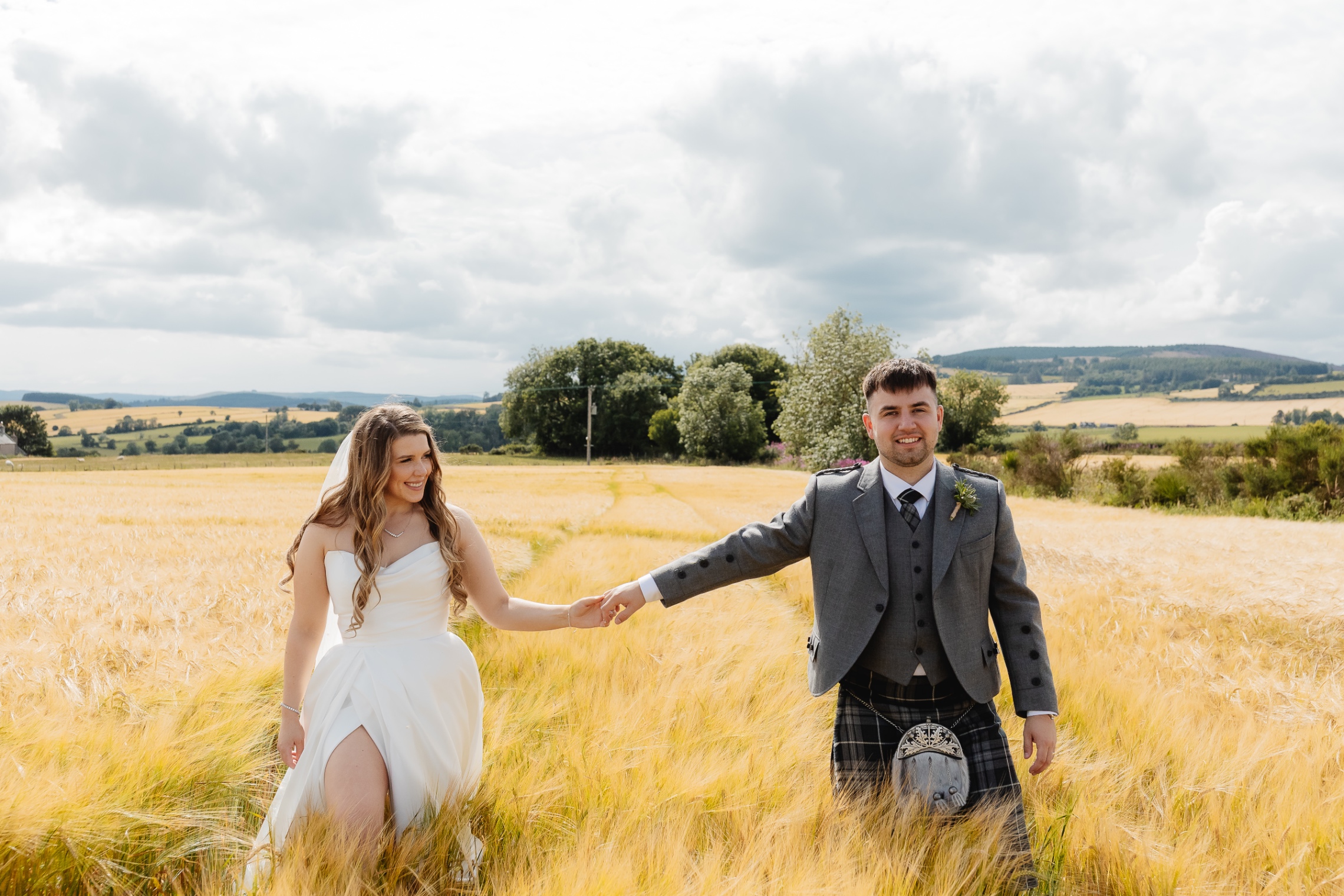 Aberdeenshire wedding photographer specialising in relaxed, natural photography for couples who want authentic storytelling moments, not awkward posing. 